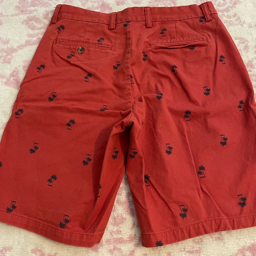 Old Navy Men Red Palm Tree Shorts - Picture 2 of 3